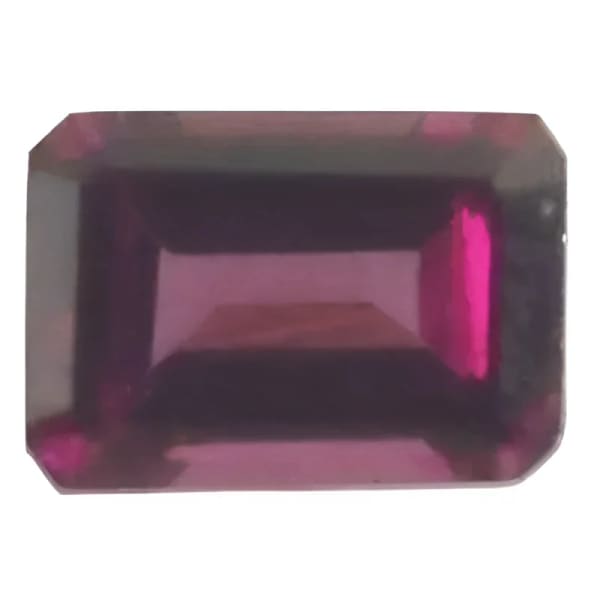 Grenat rhodolite octagonal 7x5 mm 1.20 carat