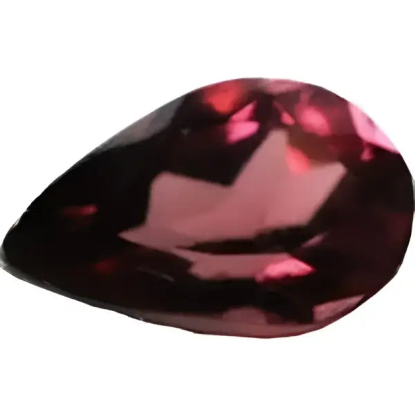 Grenat rhodolite poire a facettes 7x5 mm 0.90 carat