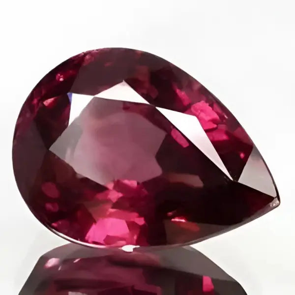 Grenat rhodolite poire a facettes 8x6 mm 1.24 carat – Pierres Du Monde Grenat rhodolite poire a facettes 8x6 mm 1.24 carat – Pierres Du Monde