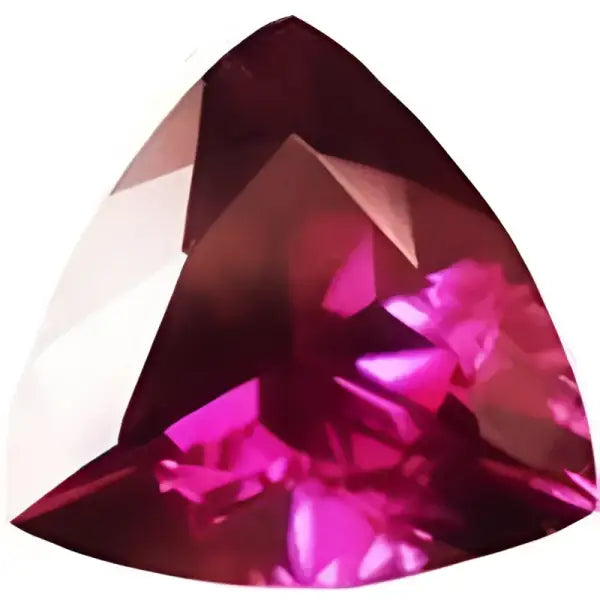 Grenat rhodolite trilliant 4x4 mm 0.35 carat