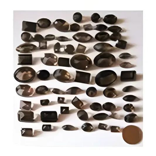 Lot de 300 carats de quartz fumé tailles diverses