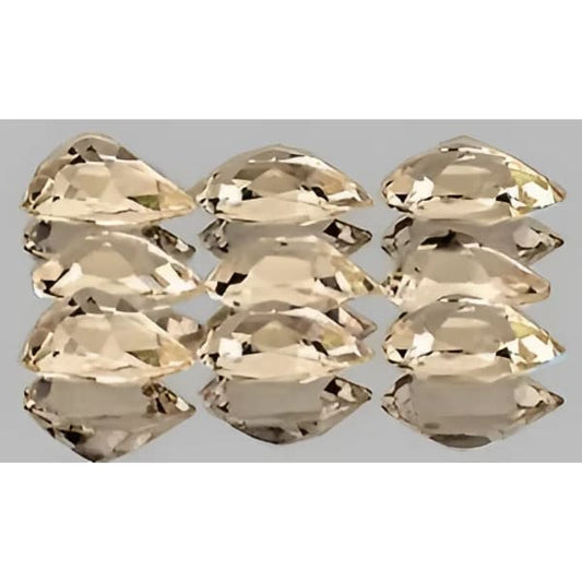 Morganite naturelle poire a facettes 5x3 mm 0.18 Carat