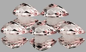 Morganite naturelle poire a facettes 6x4 mm 0.36 Carat