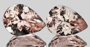 Morganite naturelle poire a facettes 7x5 mm 0.68 Carat