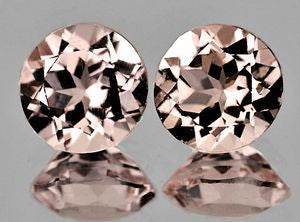 Morganite naturelle ronde a facettes 5.00 mm 0.50 Carat