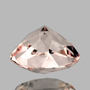 Morganite naturelle ronde a facettes 5.85 mm 0.88 Carat