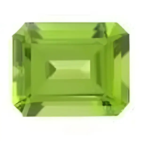 Peridot naturel octogonal 7x5 mm 1.00 carats