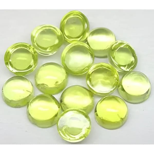 Péridot naturel taille ronde cabochon 3 mm 0.19 carat