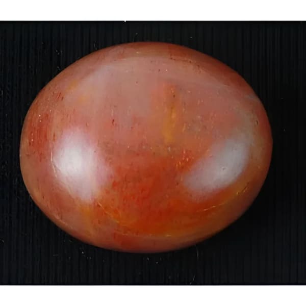 Pierre de soleil naturelle ovale cabochon 24x20x13 mm avec certificat