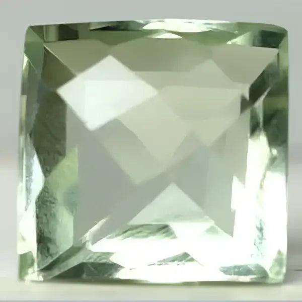 Prasiolite naturelle coussin 12x12 mm 7.50 carats