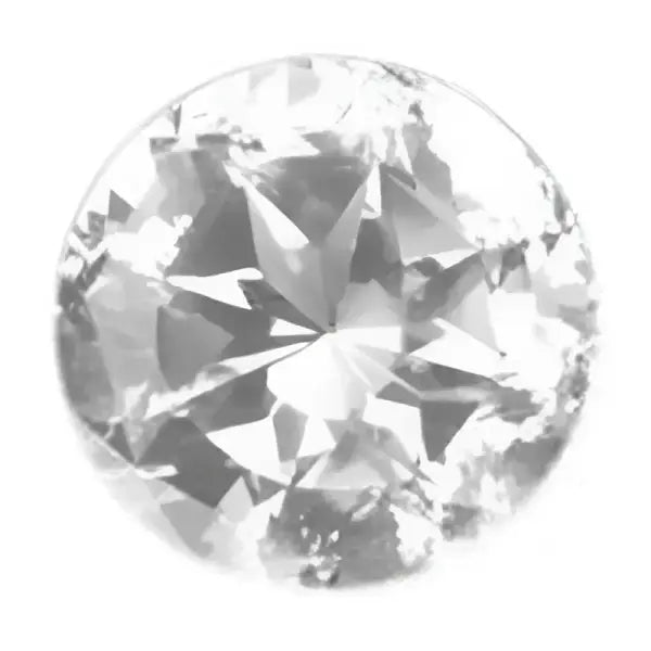 Quartz blanc rond a facettes 10x10 mm 3.50 carats