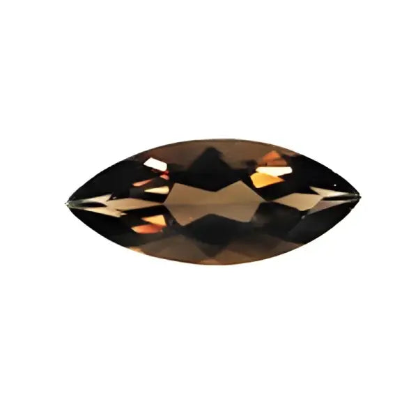 Quartz fumé marquise a facettes 20x10 mm 7.10 carats