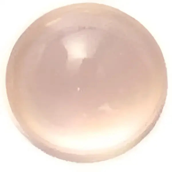 Quartz rose taille ronde cabochon 12 mm 7.60 carats