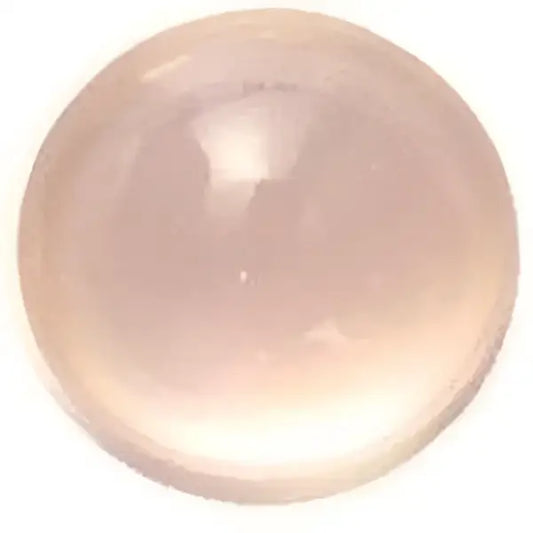 Quartz rose taille ronde cabochon 12 mm 7.60 carats
