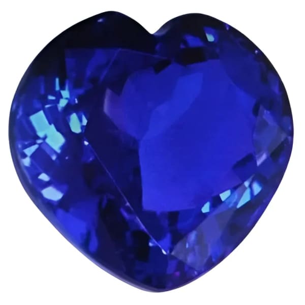 Saphir synthétique verneuil taille Coeur à facettes de 10x10 mm 4.50 carat