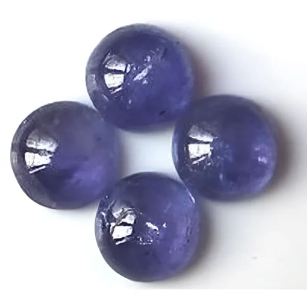 Tanzanite ronde cabochon 6 mm 1.15 carat
