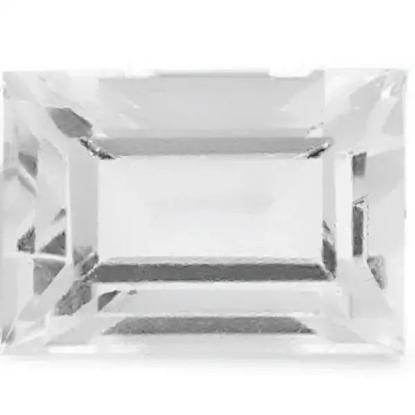 Topaze blanche baguette 4x2 mm 0.19 carat