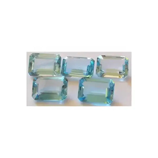 Topaze bleue octogonale 18x13 mm