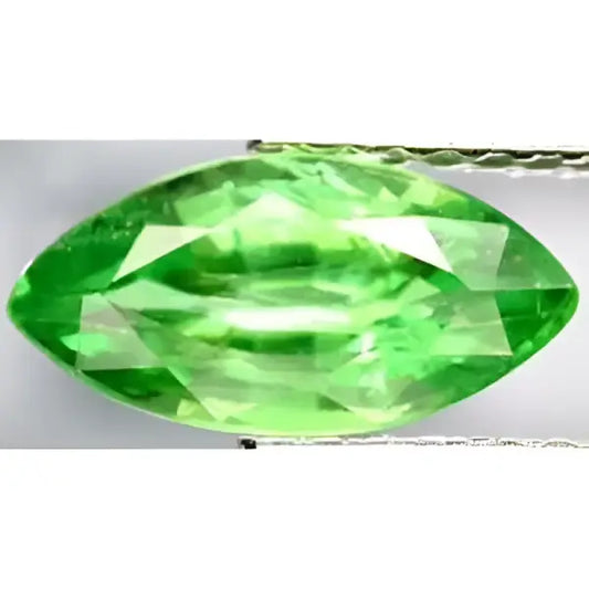 Tsavorite marquise a facettes 5x2.5 mm 0.14 carat