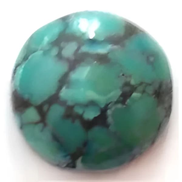 Turquoise taille ronde cabochon 18 mm 14.00 carats