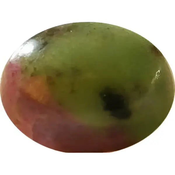 Zoisite naturelle taille ovale cabochon 12x10 mm 4.80 carats