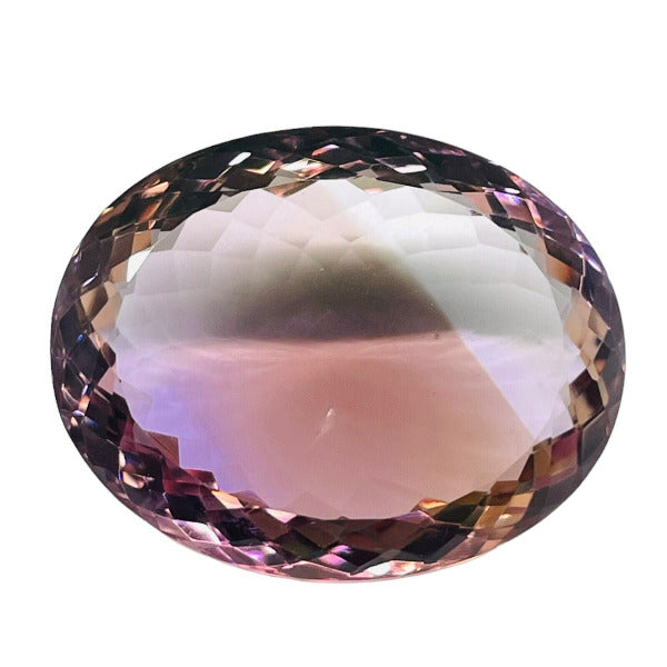 Ametrine ovale a facettes 