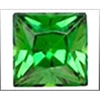 Tsavorite taille carrée 
