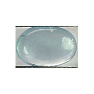Aigue marine ovale cabochon 6x4 mm 0.54 carat