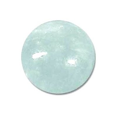 Aigue marine ronde cabochon 10 mm 3.75 carats