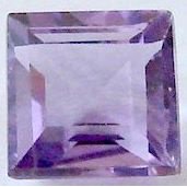Améthyste carrée 5x5 mm 0.58 carat