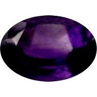 Améthyste d'Afrique ovale a facettes 6x4 mm 0.40 carat