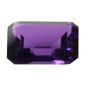 Pierre amethyste octogonale 14x10 mm