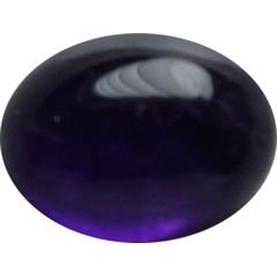 Améthyste naturelle ovale cabochon 9x7 mm 1.84 carats