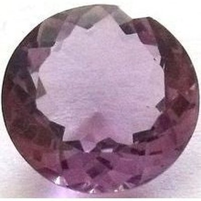 Améthyste ronde a facettes 11.98x11.97x5.87 mm 4.73 carats avec certificat