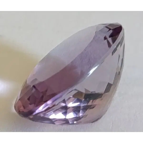Améthyste naturelle taille ovale a facettes 19.97x14.99x10.09 mm 17.00 carats avec certificat 2