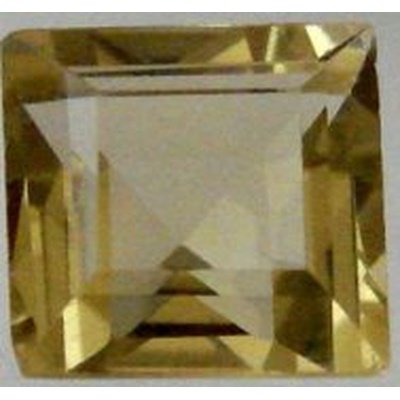 Citrine carree 6x6 mm 0.90 carat