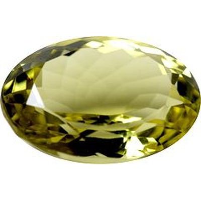 Citrine naturelle ovale a facettes 18x13 mm 10.00 carats