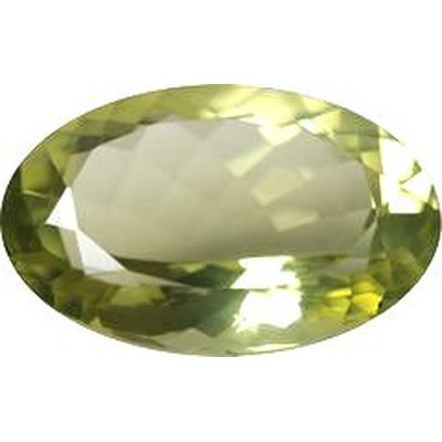 Citrine naturelle ovale a facettes 25x18 mm 27.00 carats