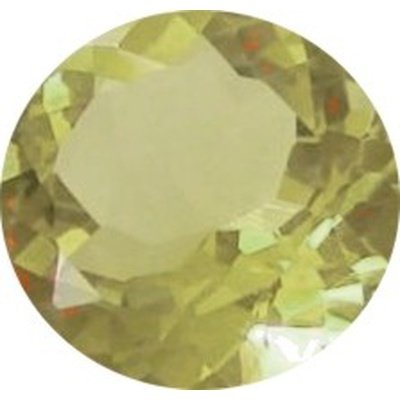 Citrine naturelle ronde a facettes 5 mm 0.48 carats