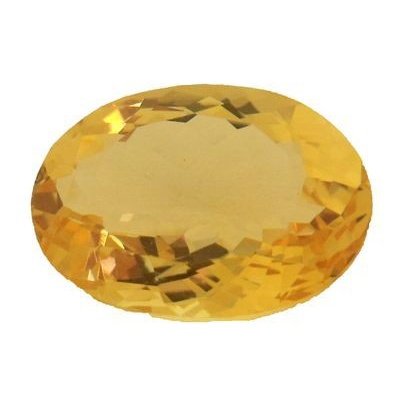Citrine or naturelle ovale a facettes 18x13 mm 11.03 carats