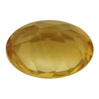 Citrine or ovale a facettes 14x10 mm 5.30 carats