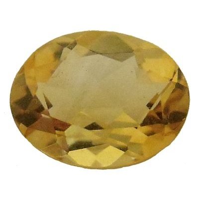 Citrine or ovale a facettes 14x10 mm 5.30 carats