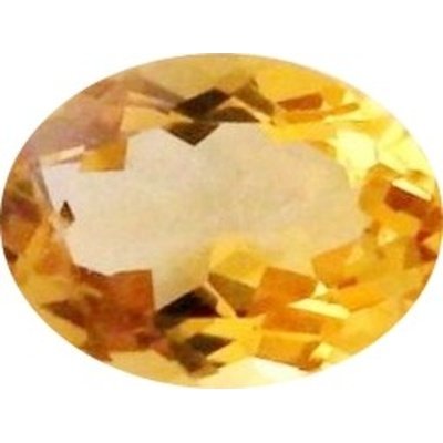 Citrine or ovale a facettes 7x5 mm 0.66 carat