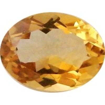 Citrine or ovale a facettes 8x6 mm 1.14 carats