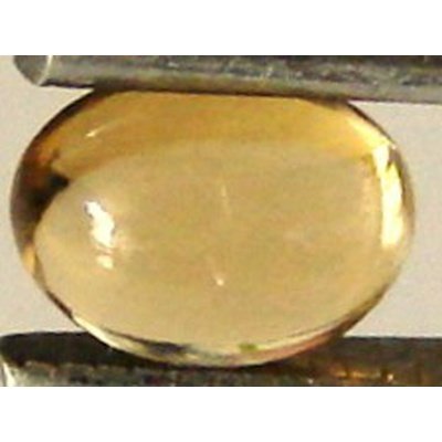 Citrine or ovale cabochon 7x5 mm 0.85 carat