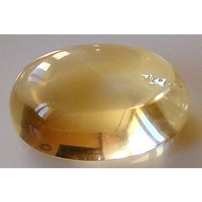 Citrine ovale cabochon 8x6 mm 1.40 carats