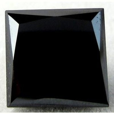 Diamant noir carré 4 mm 0.51 carat