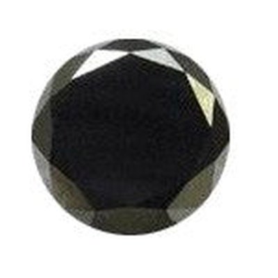 Diamant noir rond a facettes 3 mm 0.09 carat