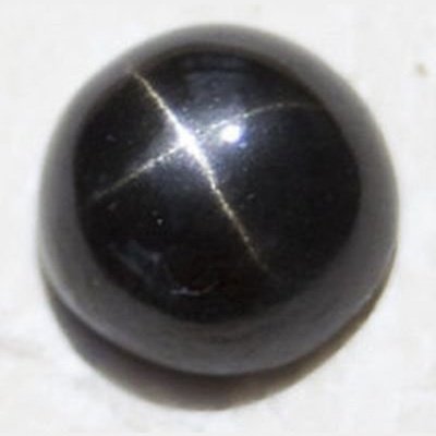 Diopside étoilé rond cabochon 5 mm 1.03 carat