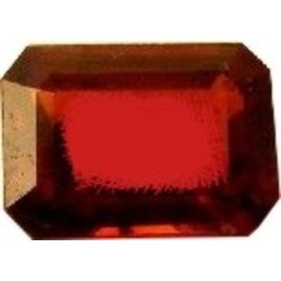 Grenat hessonite octagonal 7x5 mm 1.32 carats